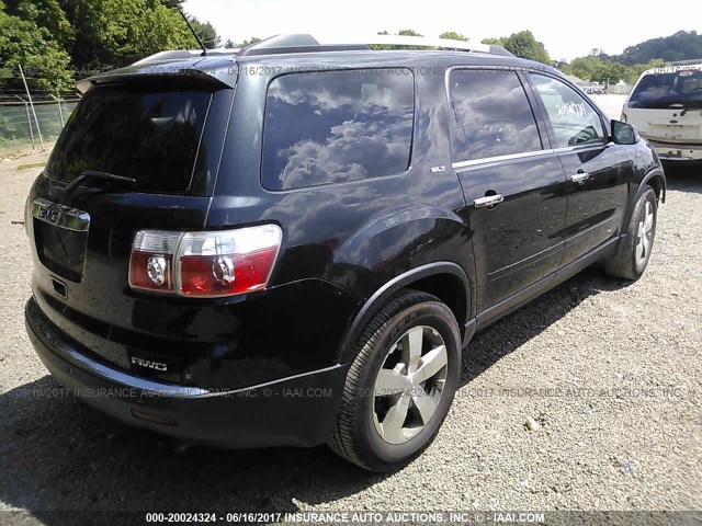 1GKKVSEDXCJ176977 - 2012 GMC ACADIA SLT-2 BLACK photo 4