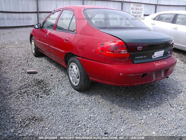 3FAFP13P41R194334 - 2001 FORD ESCORT RED photo 3