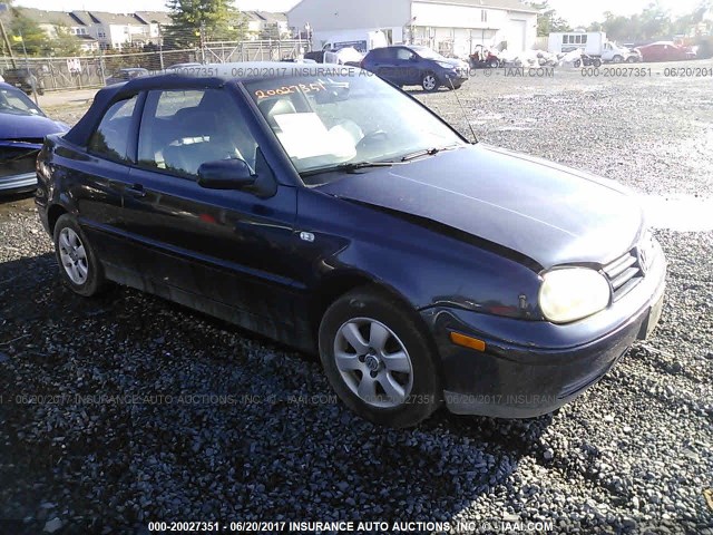 3VWDC21V81M812625 - 2001 VOLKSWAGEN CABRIO GLX ლურჯი ფოტო 1