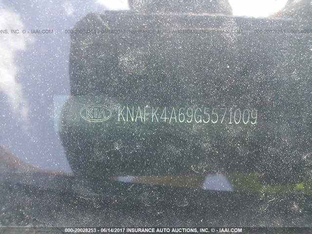 KNAFK4A69G5571009 - 2016 KIA FORTE LX GRAY photo 9