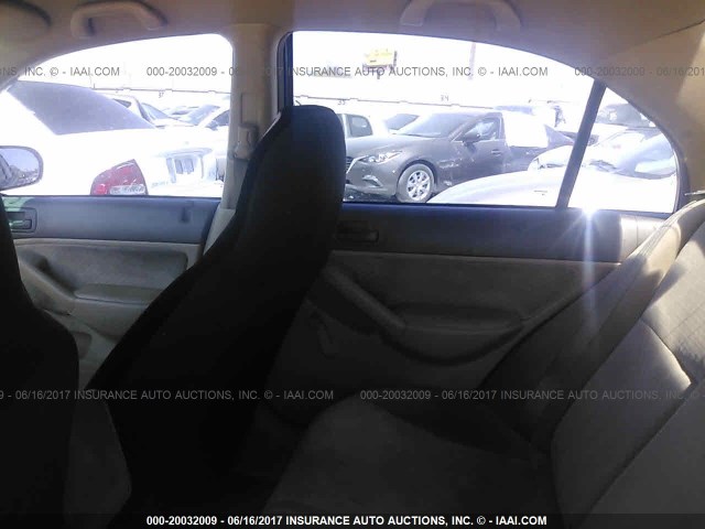 2HGES16395H567206 - 2005 HONDA CIVIC DX VP BLUE photo 8