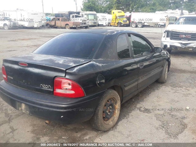 1B3ES42C6WD603875 - 1998 DODGE NEON HIGHLINE/SPORT/LE BLACK photo 4