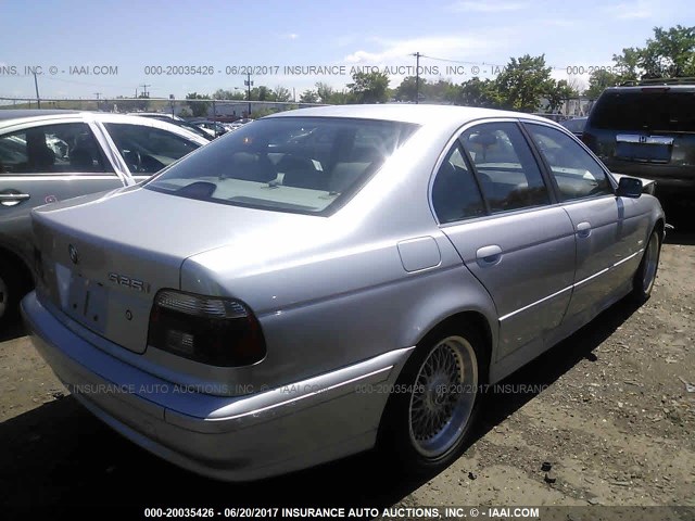 WBADT43431GF57265 - 2001 BMW 525 I AUTOMATIC SILVER photo 4