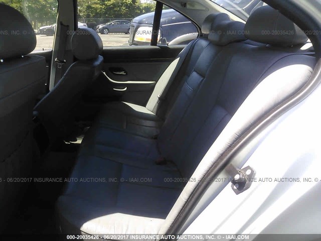 WBADT43431GF57265 - 2001 BMW 525 I AUTOMATIC SILVER photo 8