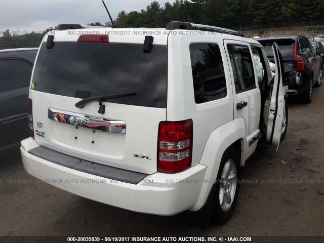 1J8GN58K28W141673 - 2008 JEEP LIBERTY LIMITED WHITE photo 4