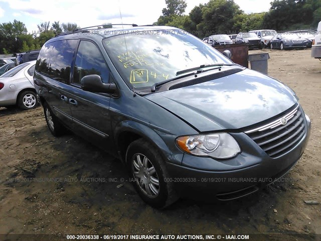 2A4GP54LX7R315278 - 2007 CHRYSLER TOWN & COUNTRY TOURING Light Blue photo 1