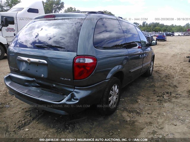 2A4GP54LX7R315278 - 2007 CHRYSLER TOWN & COUNTRY TOURING Light Blue photo 4