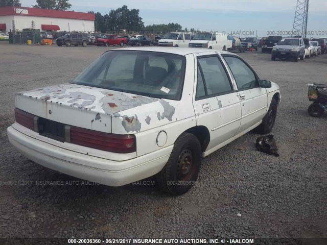 1G1LD5545SY291800 - 1995 CHEVROLET CORSICA WHITE photo 4