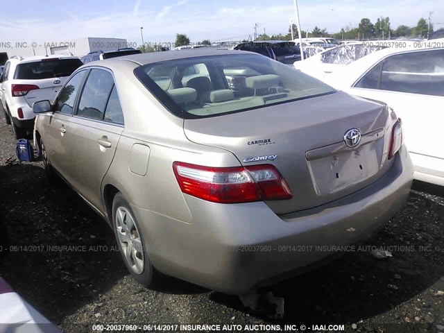 4T1BE46K77U136604 - 2007 TOYOTA CAMRY NEW GENERAT CE/LE/XLE/SE GOLD photo 3