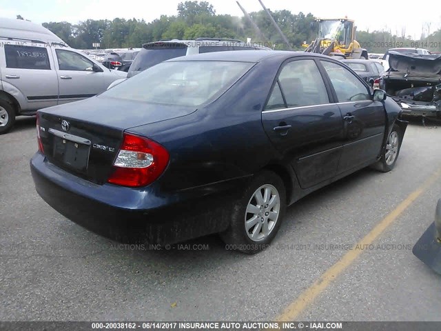 4T1BE30K33U171153 - 2003 TOYOTA CAMRY LE/XLE/SE ლურჯი ფოტო 4