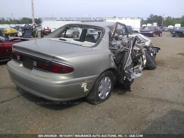 2G4WS52J811171037 - 2001 BUICK CENTURY CUSTOM TAN photo 4