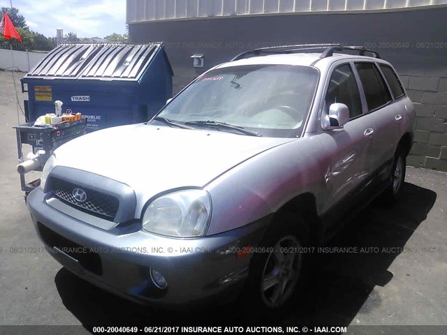 KM8SC73EX4U780308 - 2004 HYUNDAI SANTA FE GLS/LX SILVER photo 2