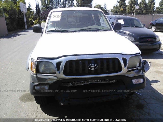 5TEGN92N41Z802937 - 2001 TOYOTA TACOMA DOUBLE CAB PRERUNNER WHITE photo 6