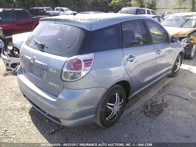 2T1KR30E48C700021 - 2008 TOYOTA COROLLA MATRIX XR Light Blue photo 4