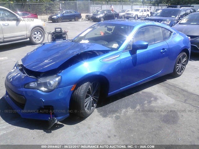 JF1ZCAB17E9600422 - 2014 SUBARU BRZ 2.0 PREMIUM BLUE photo 2