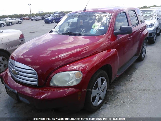 3GNCA33B09S505879 - 2009 CHEVROLET HHR LS RED photo 2