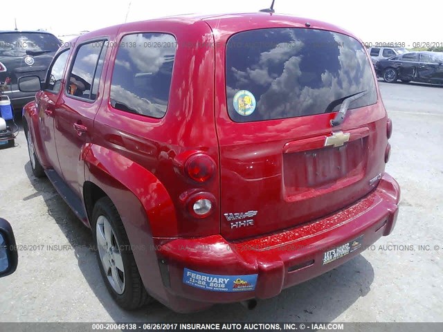 3GNCA33B09S505879 - 2009 CHEVROLET HHR LS RED photo 3