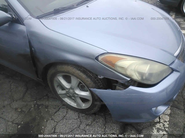 4T1CA38P86U102012 - 2006 TOYOTA CAMRY SOLARA SE/SLE BLUE photo 6