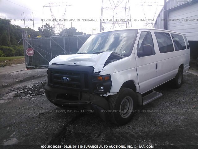 1FTSS3EL9EDA92183 - 2014 FORD ECONOLINE E350 SUPER DUTY VAN WHITE photo 2