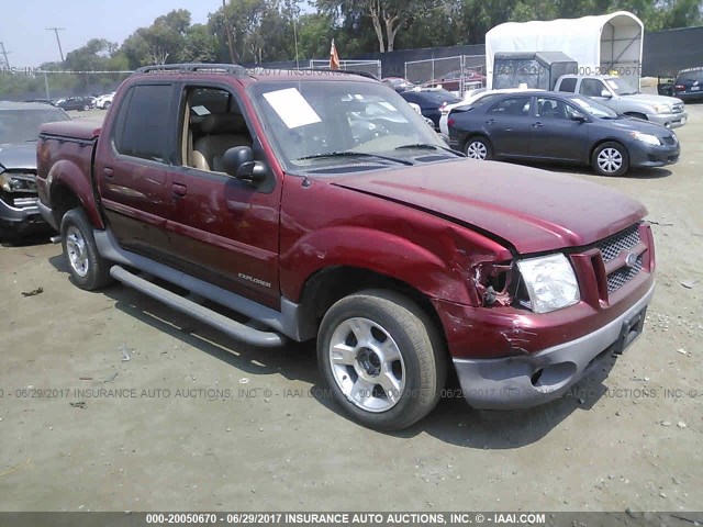 1FMZU77E92UC16894 - 2002 FORD EXPLORER SPORT TR  RED photo 1