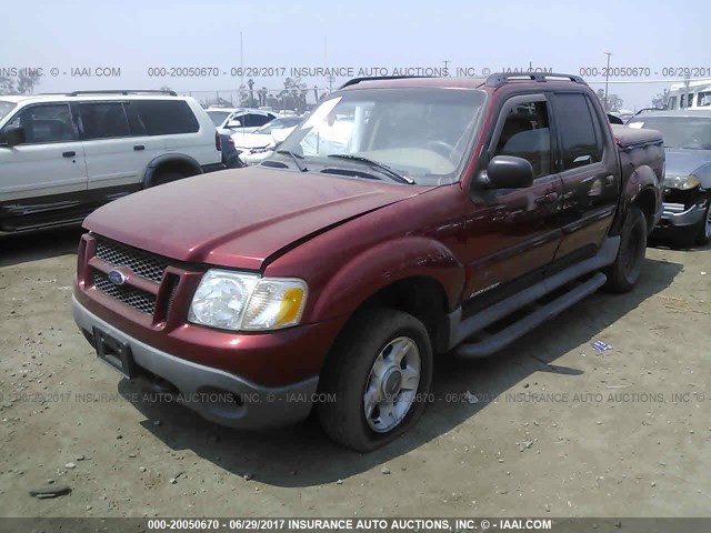 1FMZU77E92UC16894 - 2002 FORD EXPLORER SPORT TR  RED photo 2