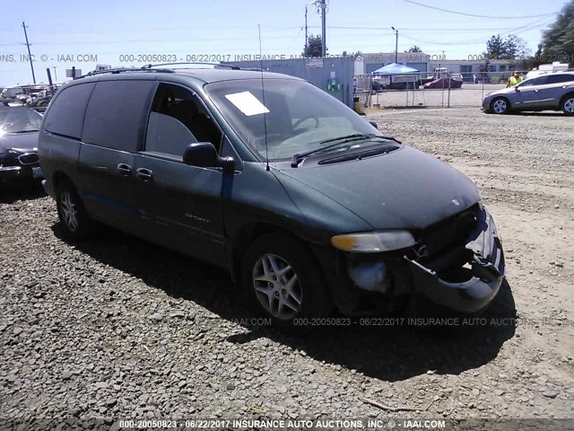 2B4GP44G1XR285734 - 1999 DODGE GRAND CARAVAN SE/SPORT GREEN photo 1