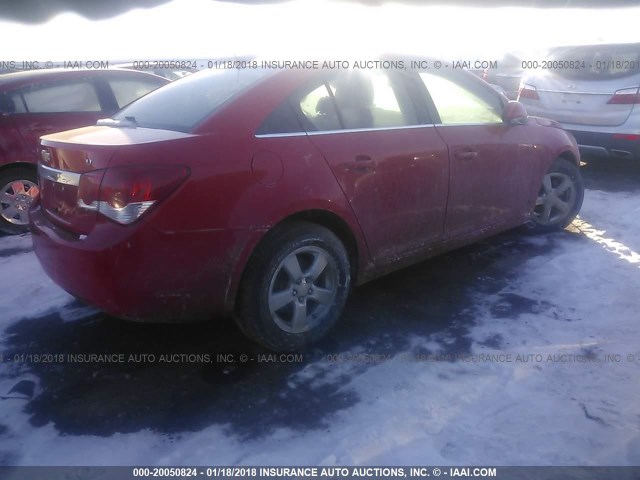 1G1PE5SB4G7135813 - 2016 CHEVROLET CRUZE LIMITED LT RED photo 4