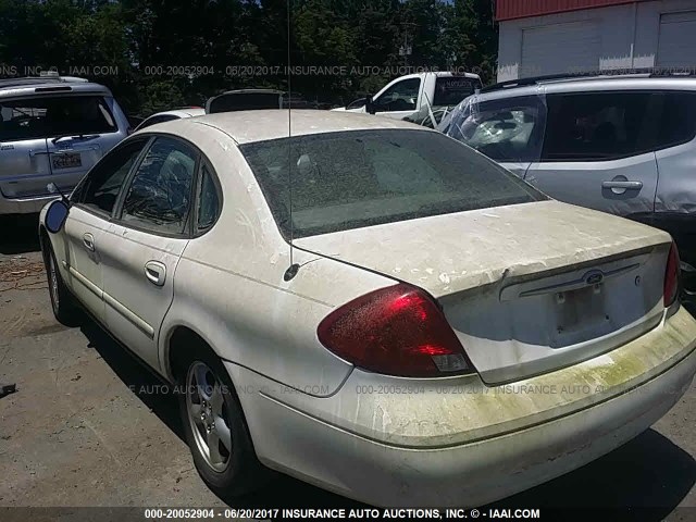 1FAFP55203A192165 - 2003 FORD TAURUS SES WHITE photo 3