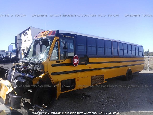 4UZABRDUXGCGT6447 - 2016 FREIGHTLINER CHASSIS B2B YELLOW photo 2