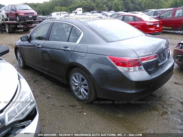 1HGCP2F82BA049958 - 2011 HONDA ACCORD EXL GRAY photo 3