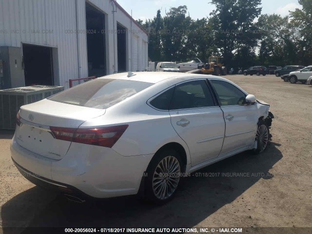 4T1BK1EB2HU256692 - 2017 TOYOTA AVALON XLE PLUS/PREMIUM/TOUR/LTD WHITE photo 4