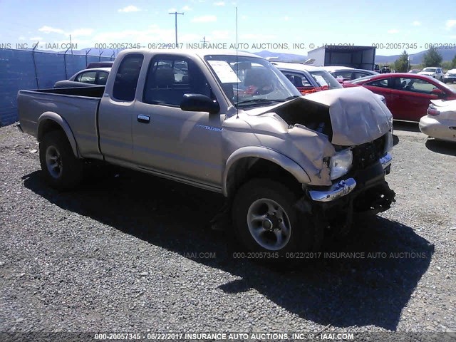 4TAWN72N4YZ577968 - 2000 TOYOTA TACOMA XTRACAB GOLD photo 1