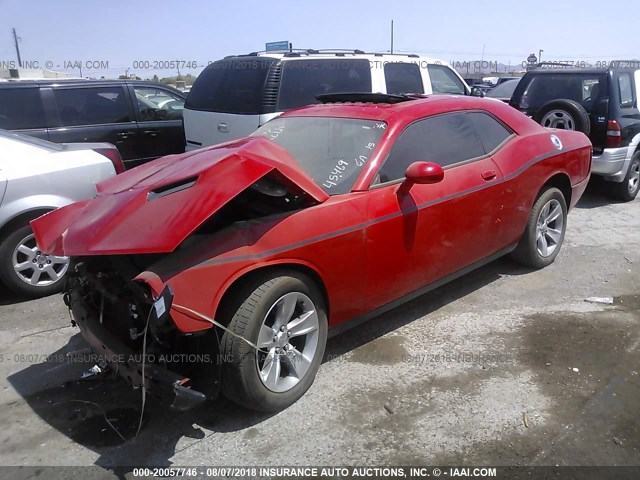 2C3CDZAG8FH758534 - 2015 DODGE CHALLENGER SXT RED photo 2