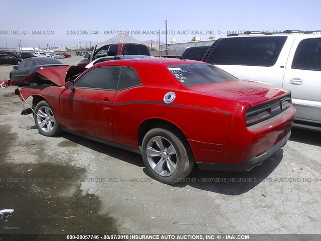 2C3CDZAG8FH758534 - 2015 DODGE CHALLENGER SXT RED photo 3