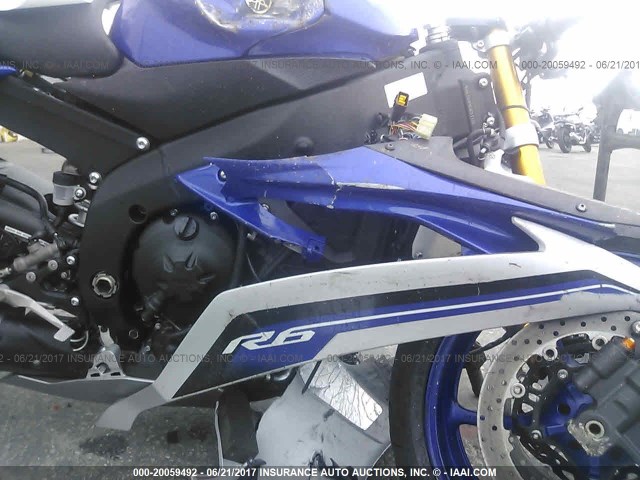 JYARJ16Y9GA011134 - 2016 YAMAHA YZFR6 C BLUE photo 8