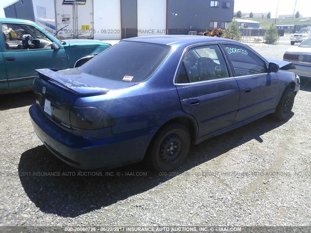 1HGCF86642A167014 - 2002 HONDA ACCORD VALUE BLUE photo 4