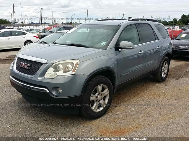 1GKER23798J132703 - 2008 GMC ACADIA SLT-1 GRAY photo 2