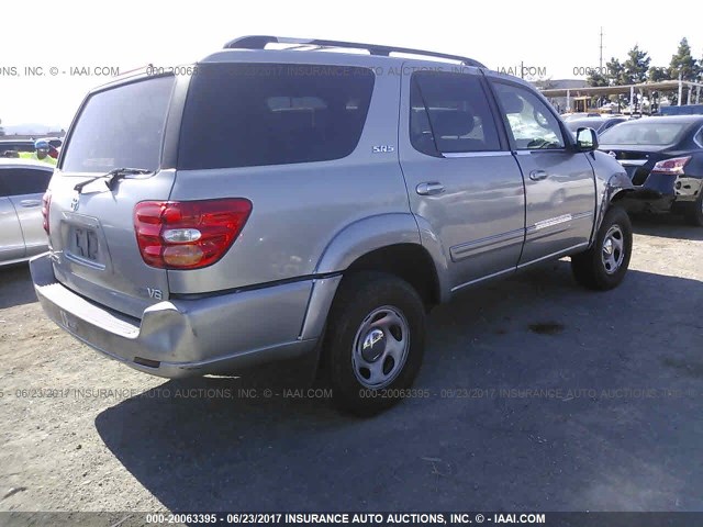 5TDZT34A41S048344 - 2001 TOYOTA SEQUOIA SR5 GRAY photo 4