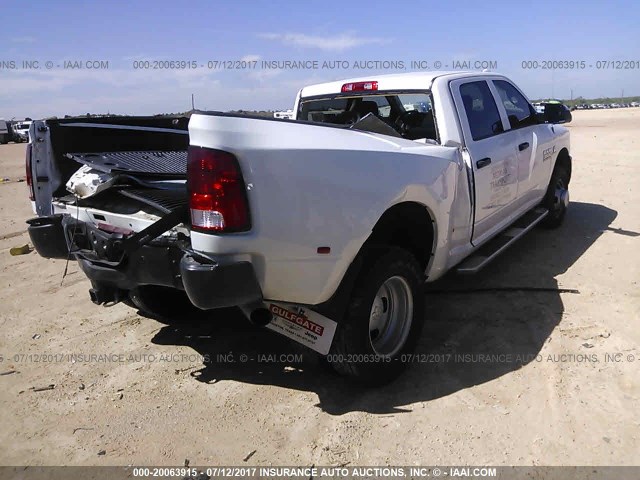 3C63RRGL7GG131026 - 2016 RAM 3500 ST WHITE photo 4
