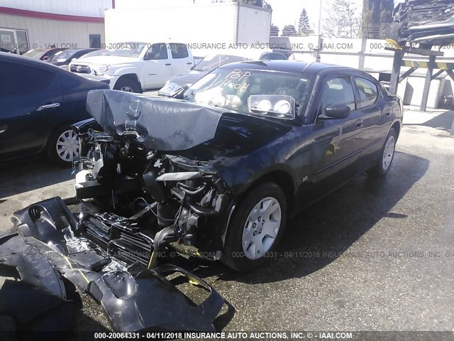 2B3KA43G06H421700 - 2006 DODGE CHARGER SE/SXT BLACK photo 2