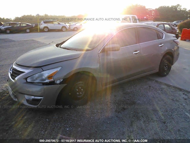 1N4AL3AP4DN518376 - 2013 NISSAN ALTIMA 2.5/S/SV/SL Champagne photo 2