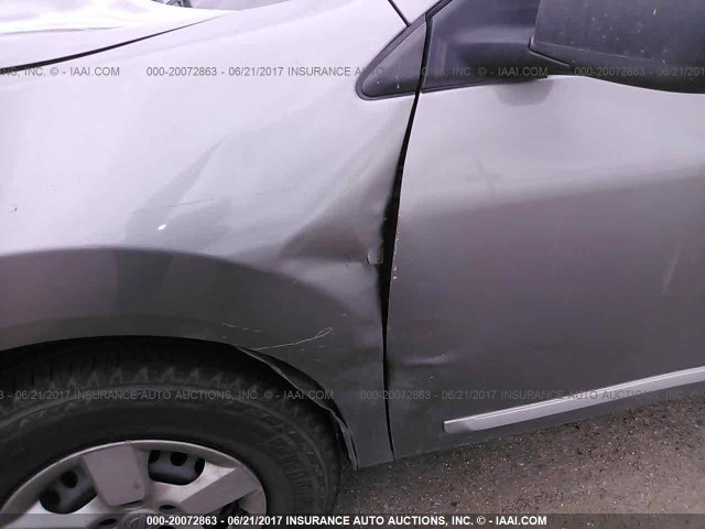 JN8AS5MT2EW624620 - 2014 NISSAN ROGUE SELECT S GRAY photo 6