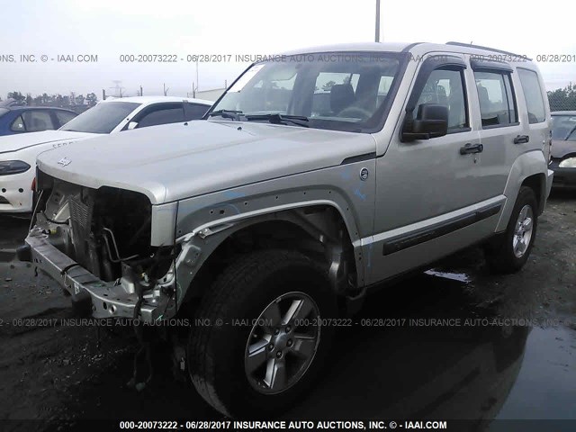 1J8GN28K69W510468 - 2009 JEEP LIBERTY SPORT Champagne photo 2