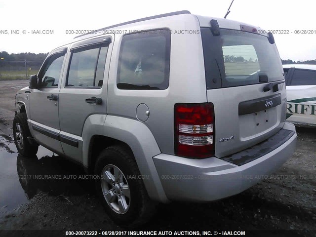 1J8GN28K69W510468 - 2009 JEEP LIBERTY SPORT Champagne photo 3