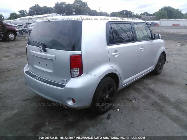 JTLZE4FEXCJ017460 - 2012 TOYOTA SCION XB ვერცხლისფერი ფოტო 4