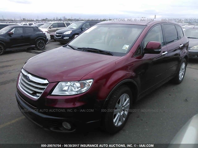 4S4WX97DX94407148 - 2009 SUBARU TRIBECA LIMITED BURGUNDY photo 2