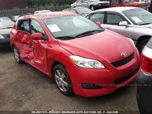 2T1KU40E29C002545 - 2009 TOYOTA COROLLA MATRIX  RED photo 1