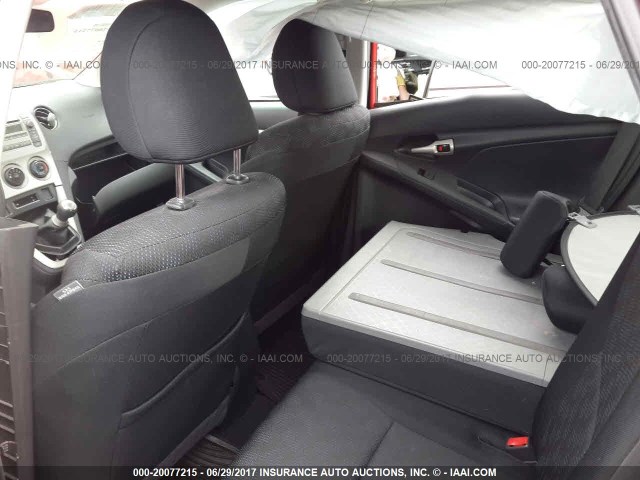 2T1KU40E29C002545 - 2009 TOYOTA COROLLA MATRIX  RED photo 8
