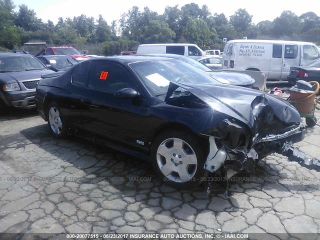 2G1WL16C679419536 - 2007 CHEVROLET MONTE CARLO SS შავი ფოტო 1