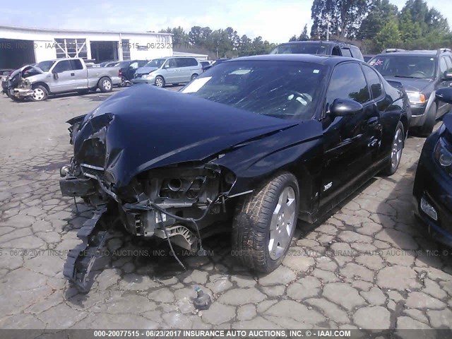 2G1WL16C679419536 - 2007 CHEVROLET MONTE CARLO SS შავი ფოტო 2